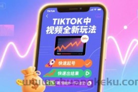 Tiktok中视频全新玩法，快速起号，快速出结果，百万播放一千八百刀