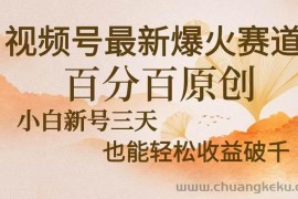 （13225期）视频号最新爆火赛道，中老年粉深信不疑，百分百原创，新号三天收益轻松…