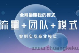 （3226期）全网最赚钱的模式《流量+团队+模式》案例实战商业模式