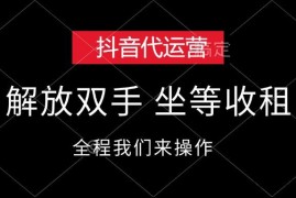 （12110期）抖音代运营，解放双手，坐等收租