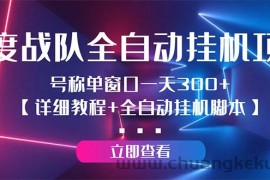 （2935期）百度战队全自动挂机项目，号称单窗口一天300+【详细教程+全自动脚本】