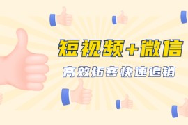 （1648期）短视频+微信 高效拓客快速追销，科学养号获取百万播放量轻松变现（无水印）