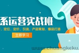 （12186期）淘系运营实战班：市场分析、定位、定价、引流、产品策划，爆品打造