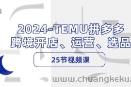 （12106期）2024-TEMU拼多多·跨境开店、运营、选品（25节视频课）