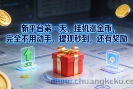 新平台第一天，挂G涨金币，完全不用动手，提现秒到，还有奖励【揭秘】