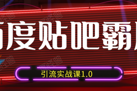 （1500期）狼叔百度贴吧霸屏引流实战课1.0，带你玩转流量热门聚集地（6节视频+PPT）