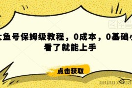 怎么样靠阿里大厂撸金，背靠大厂日入2000+，大鱼号保姆级教程，0成本，0基础小白看了就能上手【揭秘】