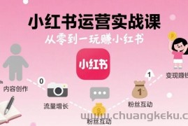 小红书运营实战课，从零到一玩賺小红书