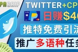 （4450期）通过Twitter推广CPA Leads，日赚46.01美元 – 免费的CPA联盟推广模式