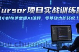 Cursor项目实战训练营，两小时快速掌握AI编程，零基础也能轻松上手