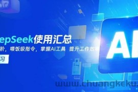 （14216期）DeepSeek使用汇总，基础到进阶，提示词技巧，掌握AI工具  提升工作效率