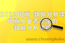 （5495期）2023电商·数据分析课，电商·从业者必学的数据分析课程（42节课）