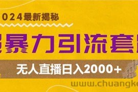 （12800期）超暴力引流套路，无人直播日入2000+