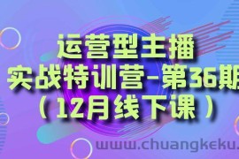 运营型主播实战特训营-第36期（12月线下课）从底层逻辑到起号思路、千川投放思路