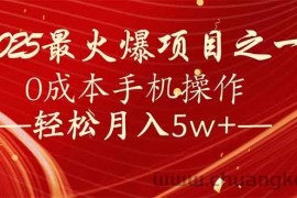 （14126期）7天赚了2.6万，2025利润超级高！0成本手机操作轻松月入5w+