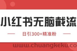 小红书截流同行客源，独家野路子获客玩法 日引200+暴力获客【揭秘】