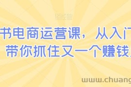 小红书电商运营课，从入门到精通，带你抓住又一个赚钱风口