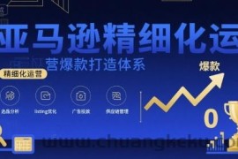 亚马逊精细化运营爆款打造体系，视频课+全套资料文档