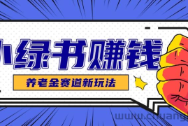 小绿书养老金赛道赚钱思路，利用业余时间轻松操作月入千元的副业项目