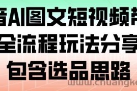抖音AI图文短视频带货，全流程玩法分享，包含选品思路