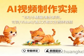 AI视频制作实操，飞天/小橘猫/美女系列，可灵/ViduAl/通义万相文生图转视频