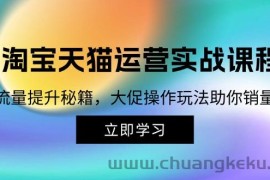 （12959期）淘宝&amp;天猫运营实战课程，传授流量提升秘籍，大促操作玩法助你销量飙升