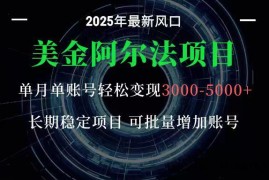 美金阿尔法项目：一部手机每天只需10分钟，轻松稳定赚美元