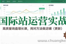 国际站运营实战，高质量询盘增长课，用对方法做店铺（更新）