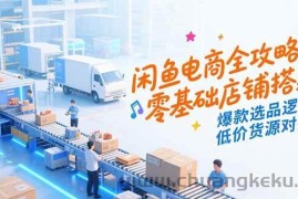 （15325期）闲鱼电商全攻略，零基础店铺搭建，爆款选品逻辑，低价货源对接