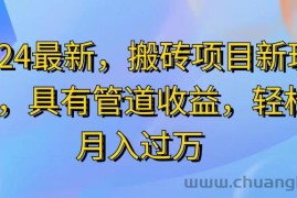 （11616期）2024最近，搬砖收益新玩法，动动手指日入300+，具有管道收益