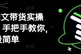 AI图文带货实操课，手把手教你，超级简单