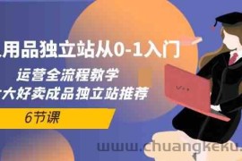 （10082期）成人用品独立站从0-1入门，运营全流程教学，七大好卖成品独立站推荐-6节课