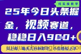 今日头条视频赛道最新玩法，每天十分钟，保底日入9张+【揭秘】