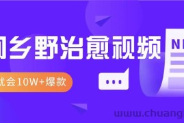 一学就会，1分钟教会你，10W+爆款田间乡野治愈视频（附提示词技巧）