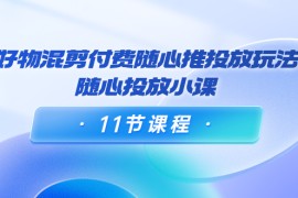 （3885期）万三·好物混剪付费随心推投放玩法，随心投放小课（11节课程）