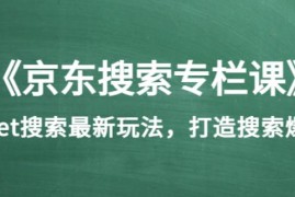 《京东搜索专栏课》get搜索最新玩法，打造搜索爆款（价值1980）