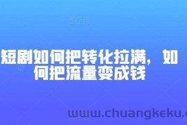 短剧如何把转化拉满，如何把流量变成钱