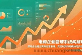 （16643期）电商企业管理系统构建课：帮助企业建立高效运营系统，实现利润与规模的同步跃升