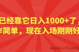 小白已经靠它日入1000+了，操作简单，现在入场刚刚好【揭秘】