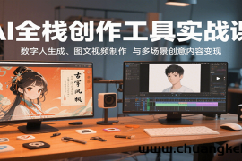 AI全栈创作工具实战课：数字人生成、图文视频制作与多场景创意内容变现