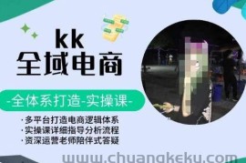 KK全域电商，全体系打造实操课，多平台打造电商逻辑体系