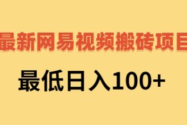 （2606期）2022网易视频搬砖赚钱，日收益120（视频教程+文档）