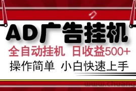 （14184期）AD广告全自动挂机 单日收益500+ 可矩阵式放大 设备越多收益越大 小白轻…