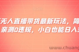 快手无人直播带货最新玩法，简单上手，亲测0违规，小白也能日入300+【揭秘】