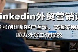 LinkedIn外贸营销课：从账号创建到客户互动，掌握实用技能，助力外贸工作提效