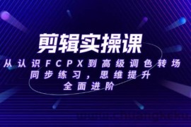 （14078期）剪辑实操课，从认识FCPX到高级调色转场，同步练习，思维提升，全面进阶