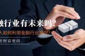 公众号付费文章：金融行业有未来吗？普通人如何利用金融行业发财?(附财富密码)