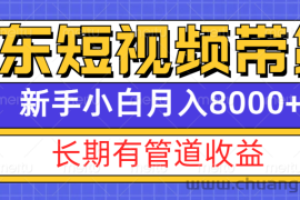 京东短视频带货新玩法，长期管道收益，新手也能月入8000+