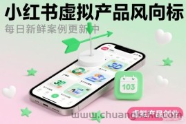小红书虚拟产品风向标（每日新鲜案例更新中）