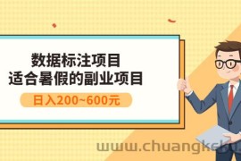 （3081期）数据标注项目：适合暑假的副业兼职项目，日入200~600元